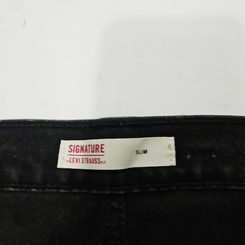 LEVI Strauss & Co. Slim Straight  34x30 Lite Black Denim Jeans Women's - Picture 5 of 8